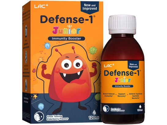 LAC JUNIOR Defense-1® Immunity Booster (Elderberry Flavour) (120ml)