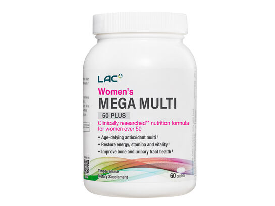  LAC Women’s Mega Multi 50 Plus TR 60 caplets