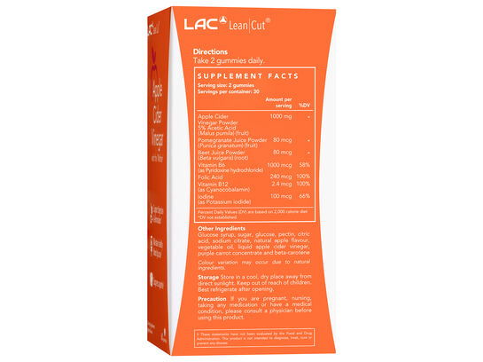 LAC Apple Cider Vinegar 60 gummies
