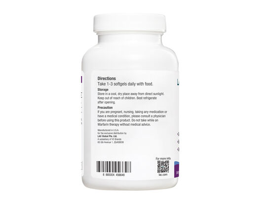 LAC Wellness CoQ-10 50mg (120 softgels)