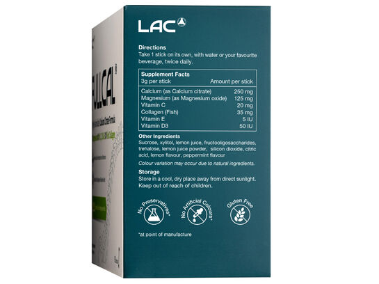 LAC FullCal® FullCal® - Highly Assimilable Calcium Citrate Formula (3g x 60 powder sticks)