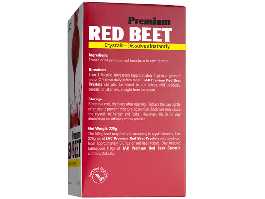 LAC Premium Red Beet Crystals - Dissolves Instantly (220gm)