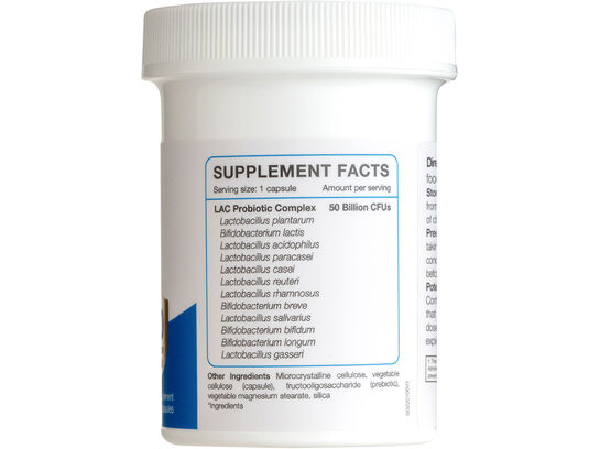 LAC Probiotic Complex 50 Billion 30 vegetarian capsules