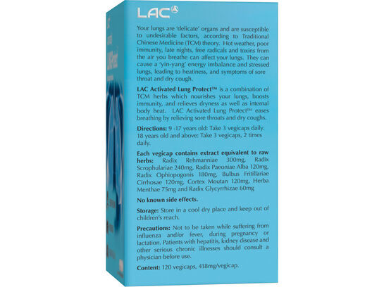 LAC ACTIVATED® LungProtect™ (120 Vegicaps)