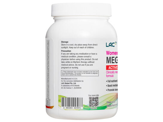  LAC Women's Mega Multi Active (90 caplets)