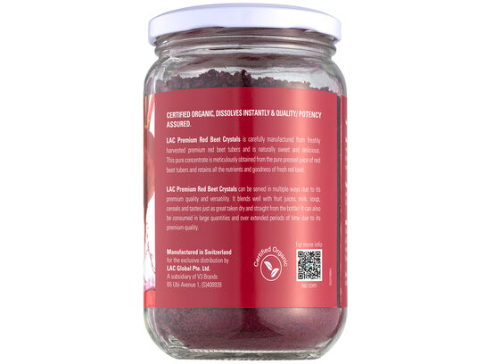 LAC Premium Red Beet Crystals - Dissolves Instantly (220gm)