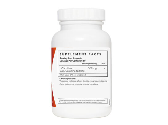 LAC LeanCut L-Carnitine 500mg (60 vegetarian capsules)