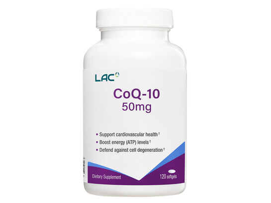 LAC Wellness CoQ-10 50mg (120 softgels)