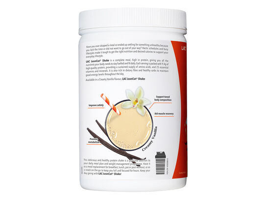 LAC LEANCUT® Shake Complete Meal Replacement Vanilla Flavour (672g)