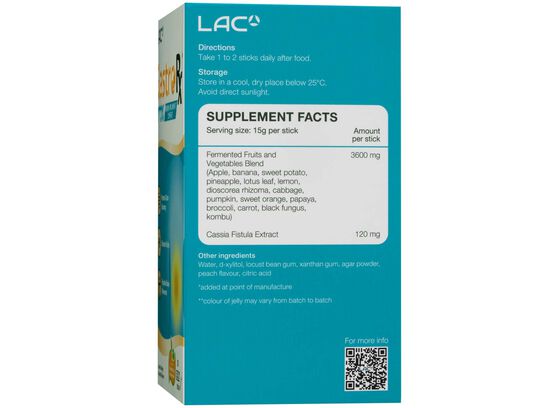 LAC GastroRX® D'tox - Bowel Movement Support (15g x 30 jelly sticks)