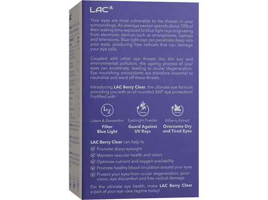 LAC EYES BERRY CLEAR® (30 sticks)