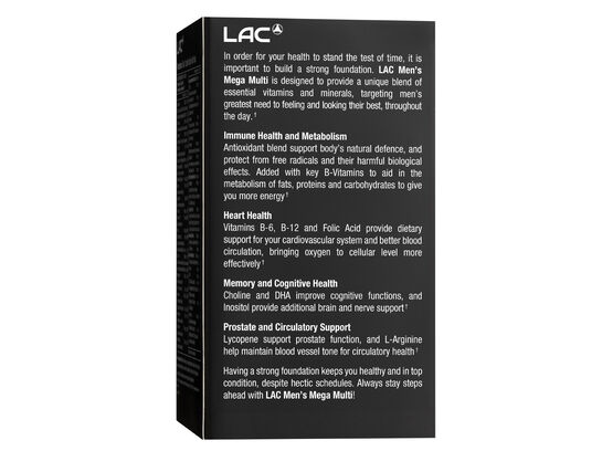 LAC Men's Mega Multi (90 caplets)