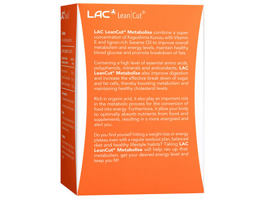 LAC LeanCut Metabolise 90 softgels