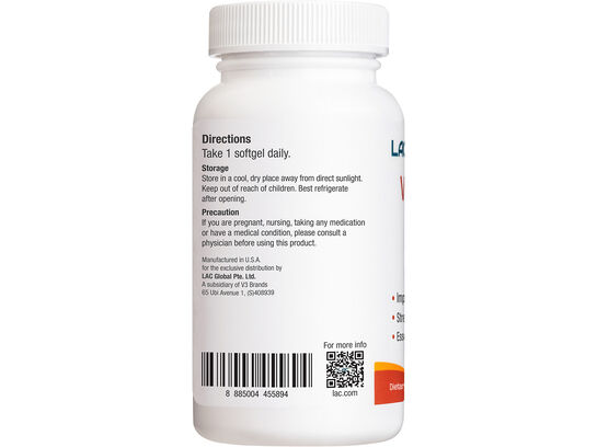 LAC Vitamin D3 1000IU 180 softgels
