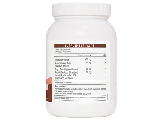 LAC Superfood Apple Cider Vinegar (120 vegetarian capsules)