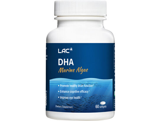LAC OMEGAS & FISH OIL Trimax™ DHA Marine Algae (Algal Oil) (60 softgels)