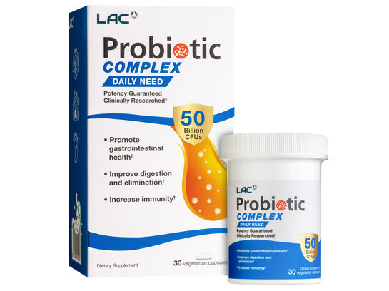 LAC Probiotic Complex 50 Billion 30 vegetarian capsules