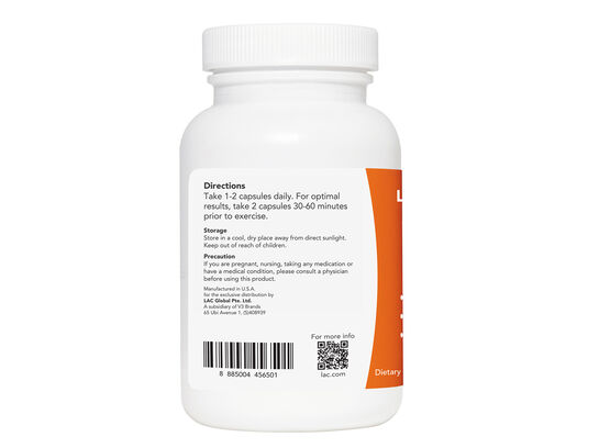 LAC LeanCut L-Carnitine 500mg (60 vegetarian capsules)