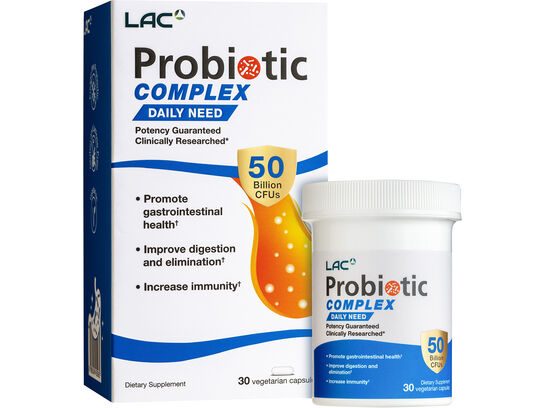 LAC Probiotic Complex 50 Billion 30 vegetarian capsules