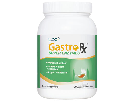 LAC GastroRX Super Enzymes 90 vegetarian capsules