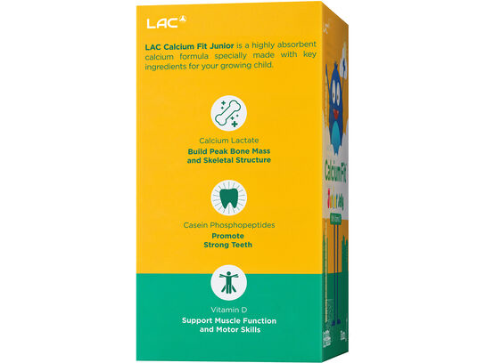 LAC Junior Calcium Fit™ Junior - Strong Bones and Teeth (15g x 30 jelly sticks)