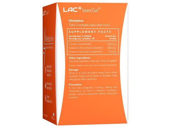 LAC LeanCut Metabolise 90 softgels