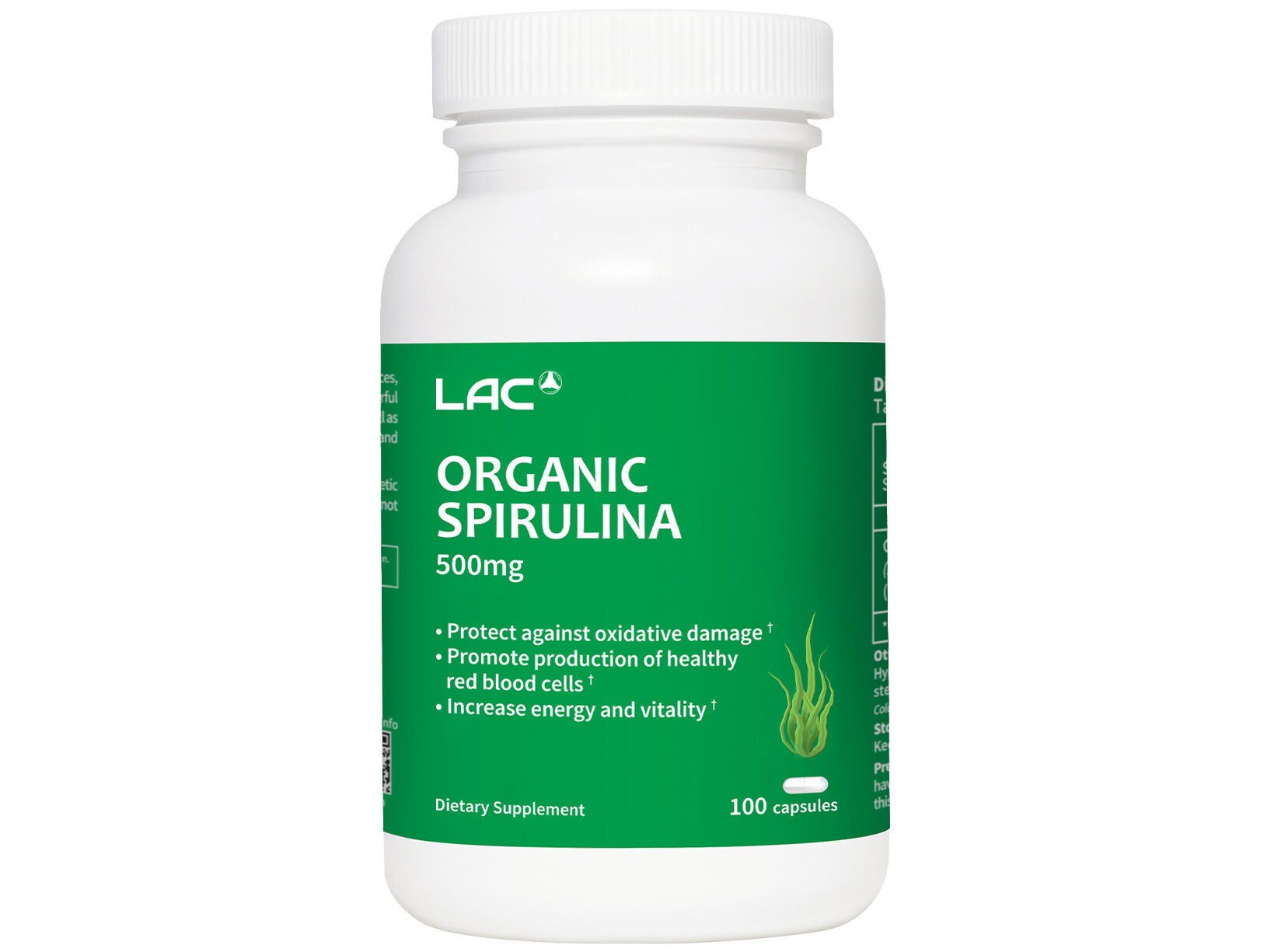 Organic Spirulina 500mg - Complete Nutrient Support | LAC Singapore