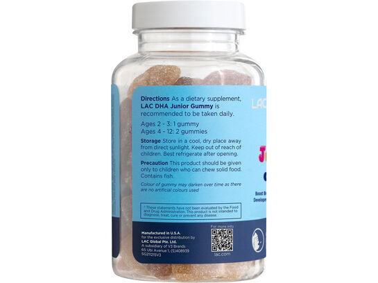 LAC Junior DHA Junior - Optimal Brain Development (60 gummies)