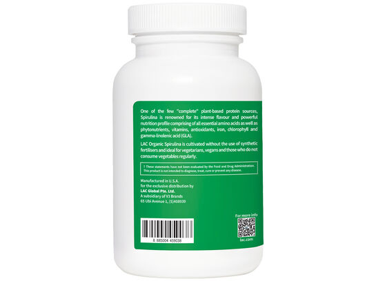 Organic Spirulina 500mg - Complete Nutrient Support