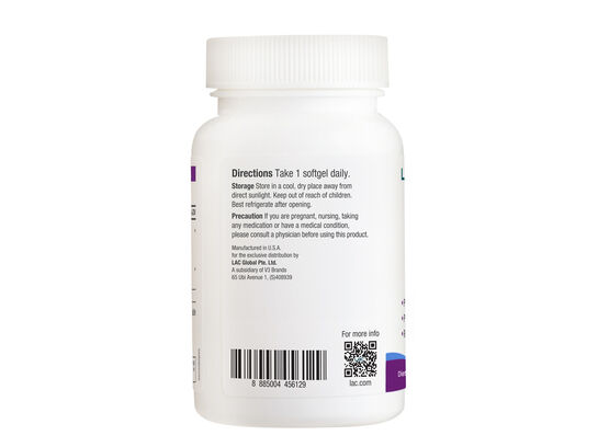 LAC Lutein 20mg with Zeaxanthin  60 softgels 
