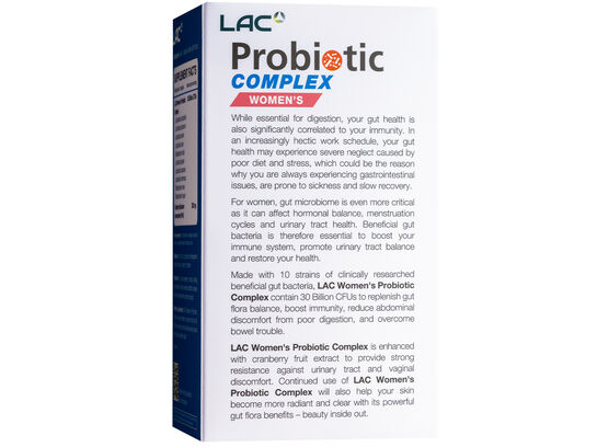 LAC Women’s Probiotic Complex 30Billion 30 vegetarian capsules