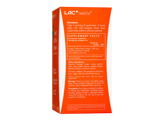LAC Green Coffee Bean Body Fat Reduction 60 gummies