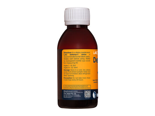 LAC JUNIOR Defense-1® Immunity Booster (Elderberry Flavour) (120ml)