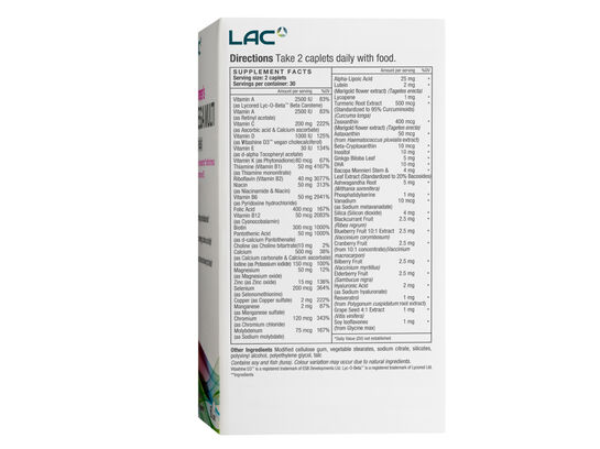  LAC Women’s Mega Multi 50 Plus TR 60 caplets