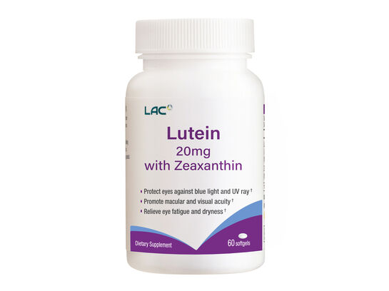 LAC Lutein 20mg with Zeaxanthin  60 softgels 