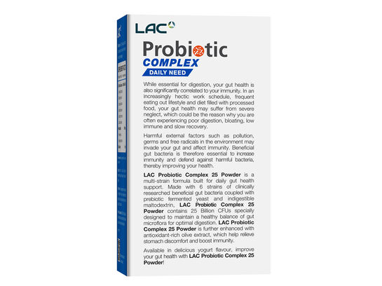 LAC Probiotic COMPLEX 25 Billion CFU 30 Powder sticks