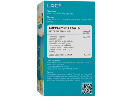 LAC GastroRX® D'tox - Bowel Movement Support (15g x 30 jelly sticks)