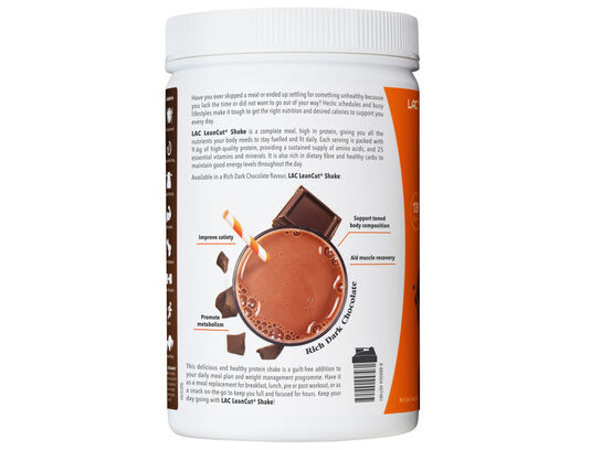 LAC LEANCUT® Shake Complete Meal Replacement Chocolate Flavour 672g