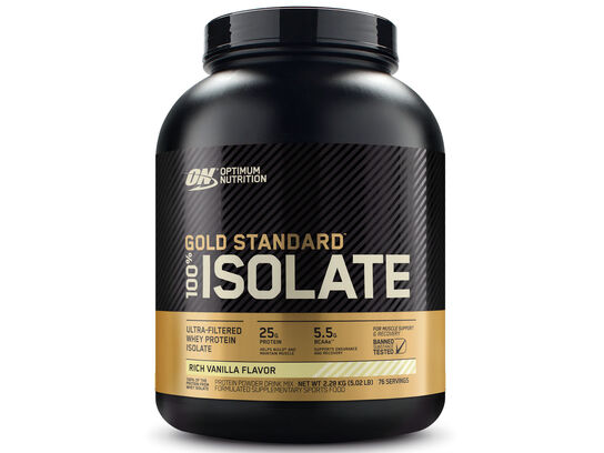 Optimum Nutrition GOLD STANDARD 100% ISOLATE RICH VANILLA FLAVOR (5.2lb)