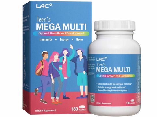 LAC MULTI Teen's MEGA MULTI (180 caplets)