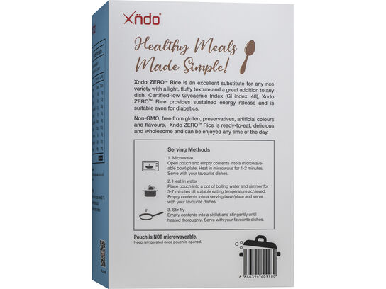  XNDO® Zero™ Rice (120g x 5 Pouches)