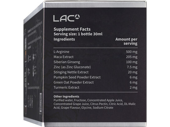 LAC Men's Mega Maca - Powerful Men's Tonic (30ml x 10 bottles)