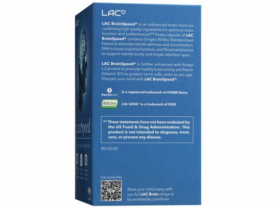 LAC BRAIN BrainSpeed® - Advanced Brain Formula (60 tablets)
