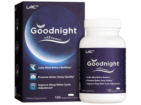 LAC Goodnight zzZZ Formula  100 vegetarian capsules