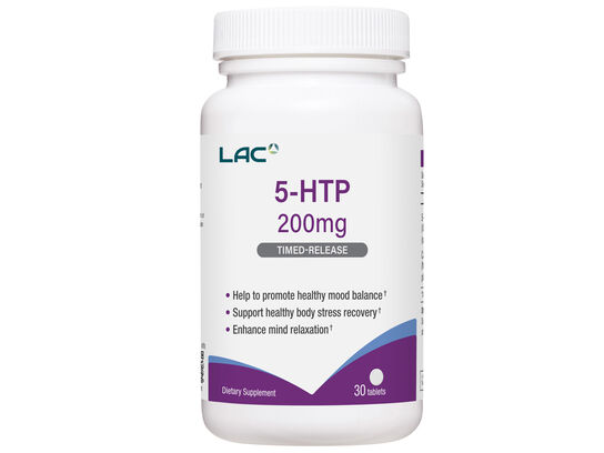  LAC 5-HTP 200mg Timed Release  30 tablets 
