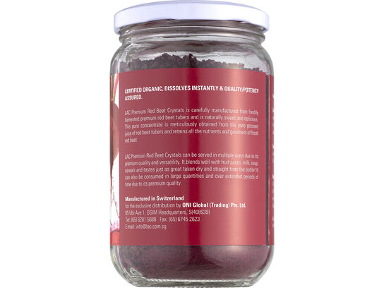 LAC Premium Red Beet Crystals - Dissolves Instantly (220gm)