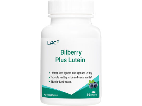 LAC Bilberry Plus Lutein 60 softgels