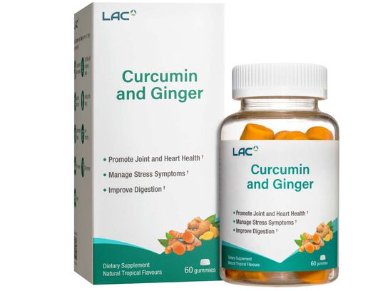 LAC Curcumin and Ginger 60 gummies