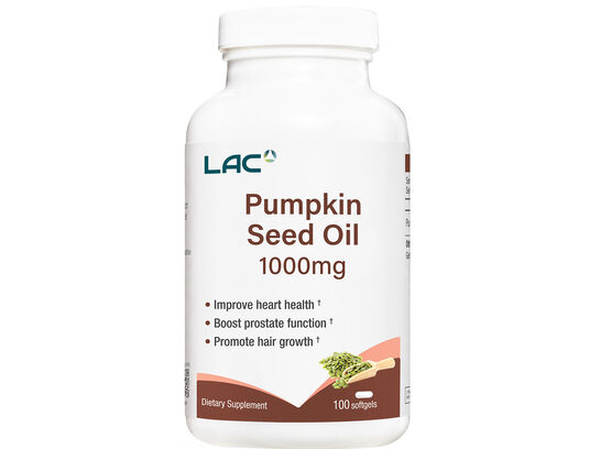 LAC Pumpkin Seed Oil 1000mg 100 softgels