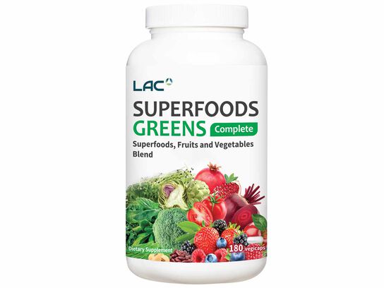 LAC Superfoods Greens Complete 180 vegicaps